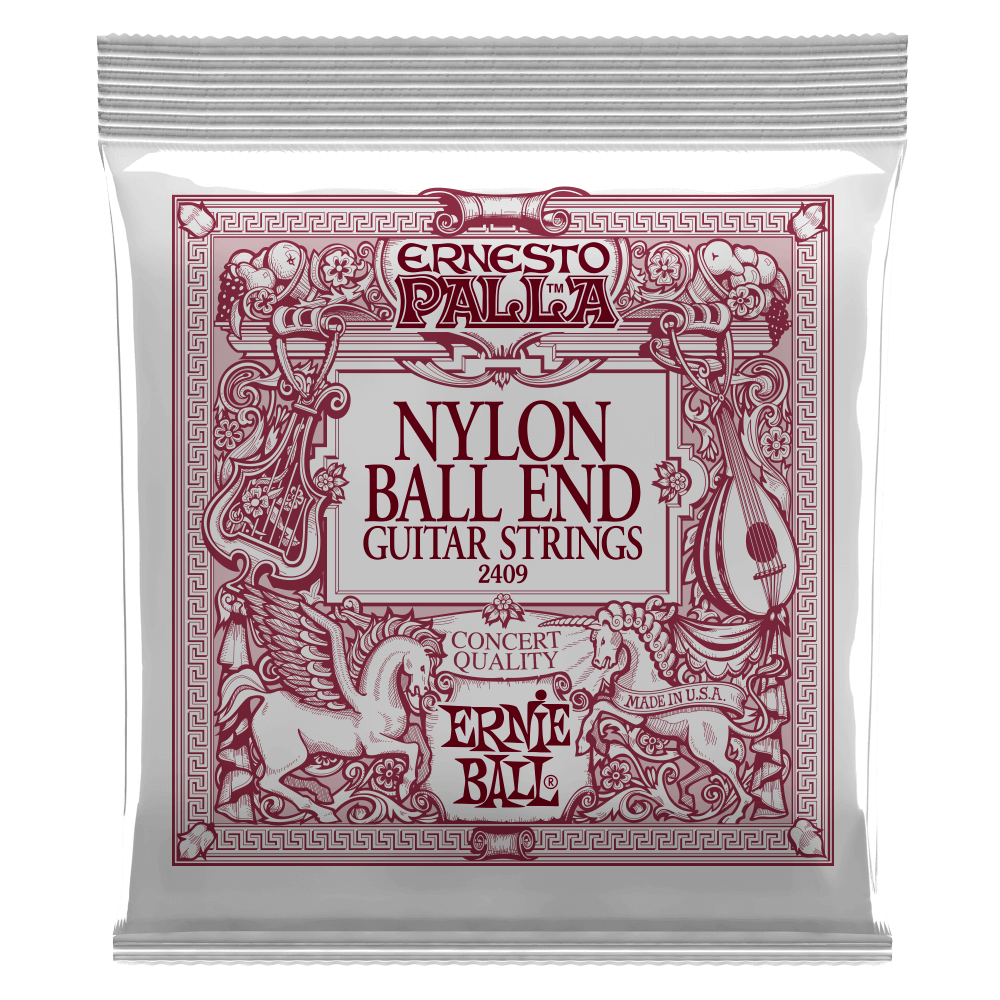Ernie Ball Ernesto Palla Black Nylon Gold Ball Guitarstrenge (Klassisk)