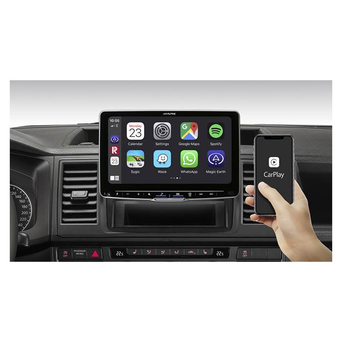 Alpine HALO9 ILX-F905D V2 - Trådløs Carplay, Android, Bluetooth