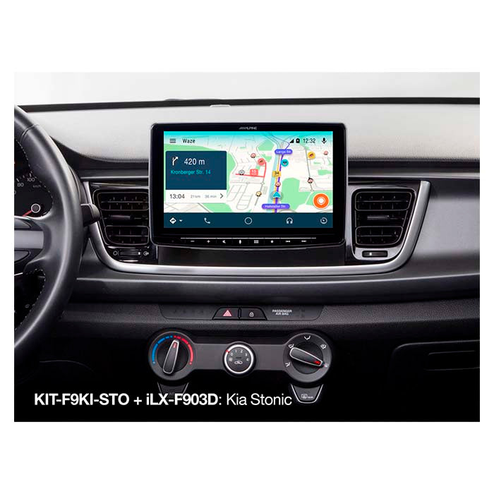Alpine 9" monteringssæt Kia stonic 2017->