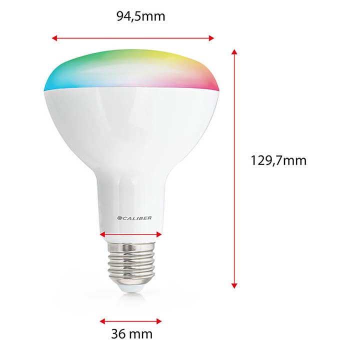 Caliber BR30 smart home starterpack LED-pære hvid/multi