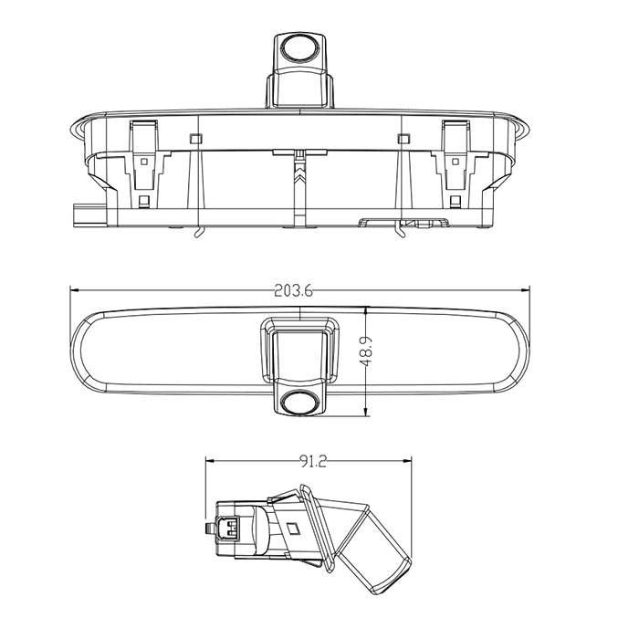 Bakkamera Fiat Doblo 2, Opel Combo d