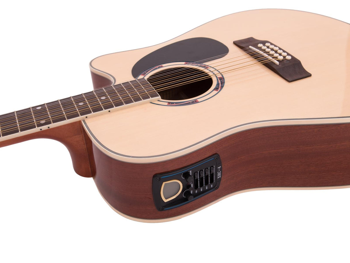 DiMavery DR-612 Western Guitar 12-strenget (Natur)