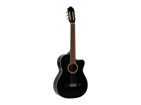 DiMavery CN-600E Klassisk Spansk Guitar (Sort)