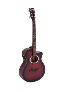 DiMavery AW-400 Western Guitar (Rød burst)