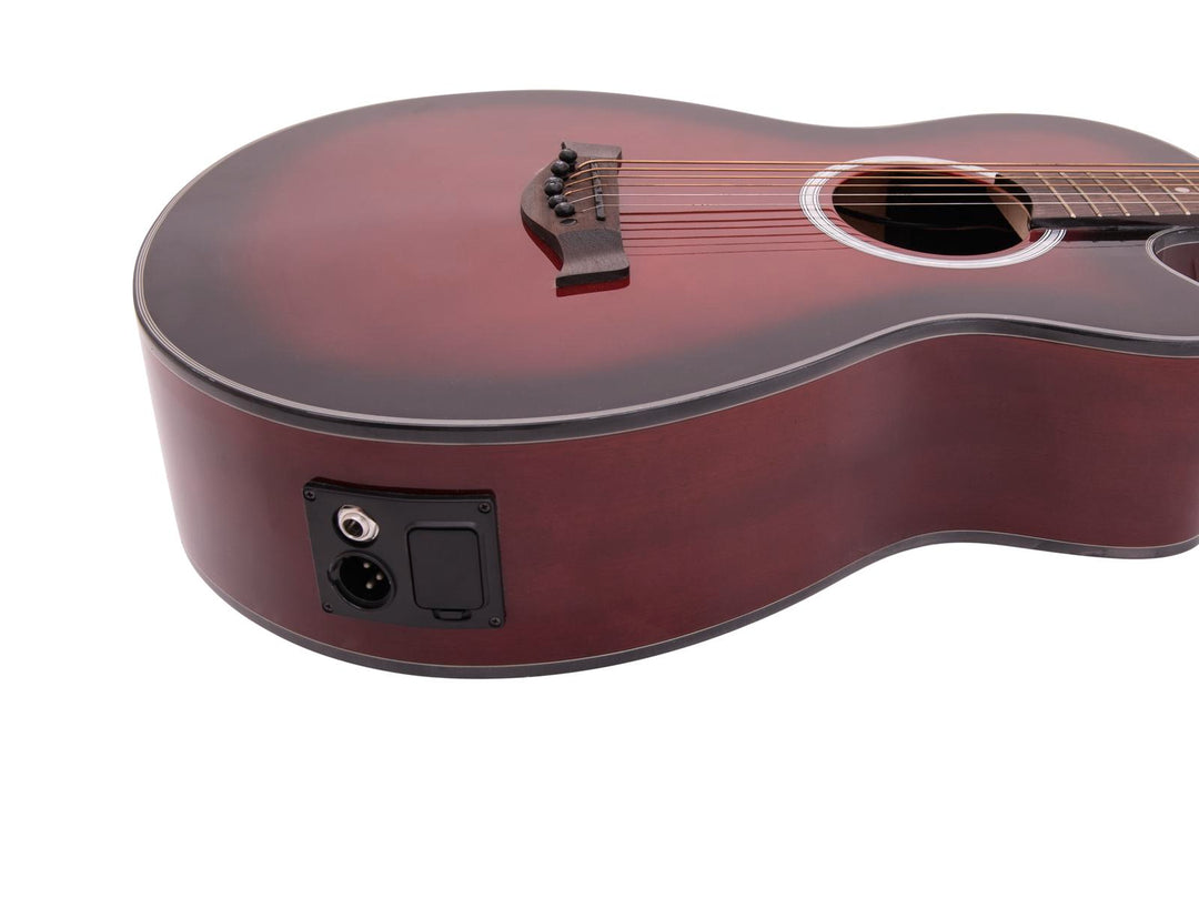 DiMavery AW-400 Western Guitar (Rød burst)