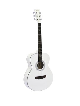 DiMavery AW-303 Western Guitar (Hvid)