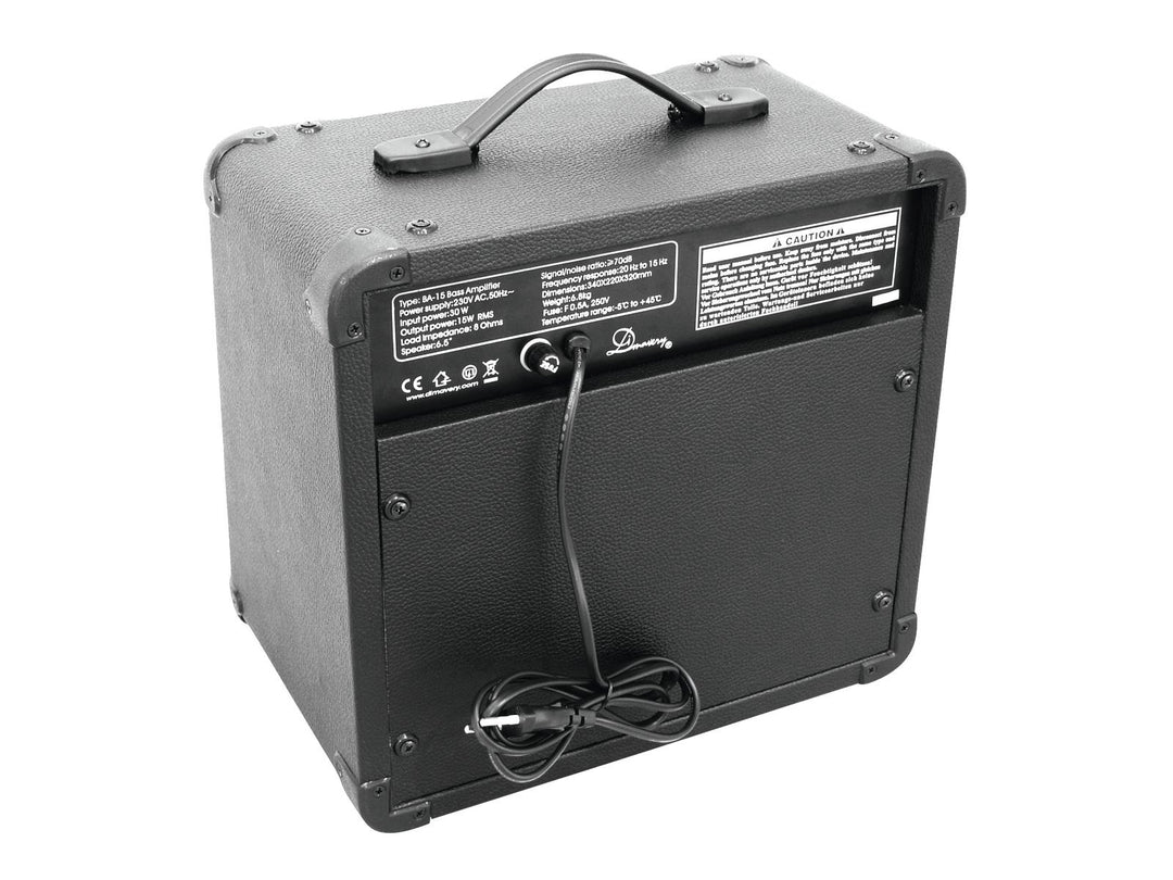 DiMavery BA-15 Bas Forstærker 15W Sort