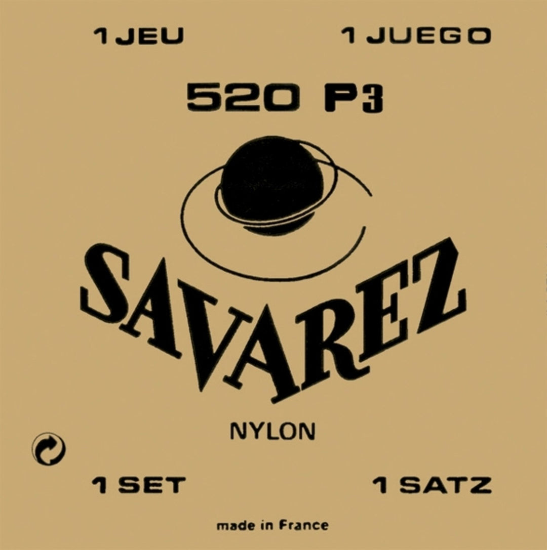Savarez Strings for classic guitar Traditional concert 520 - Set normal G3w (520P3)