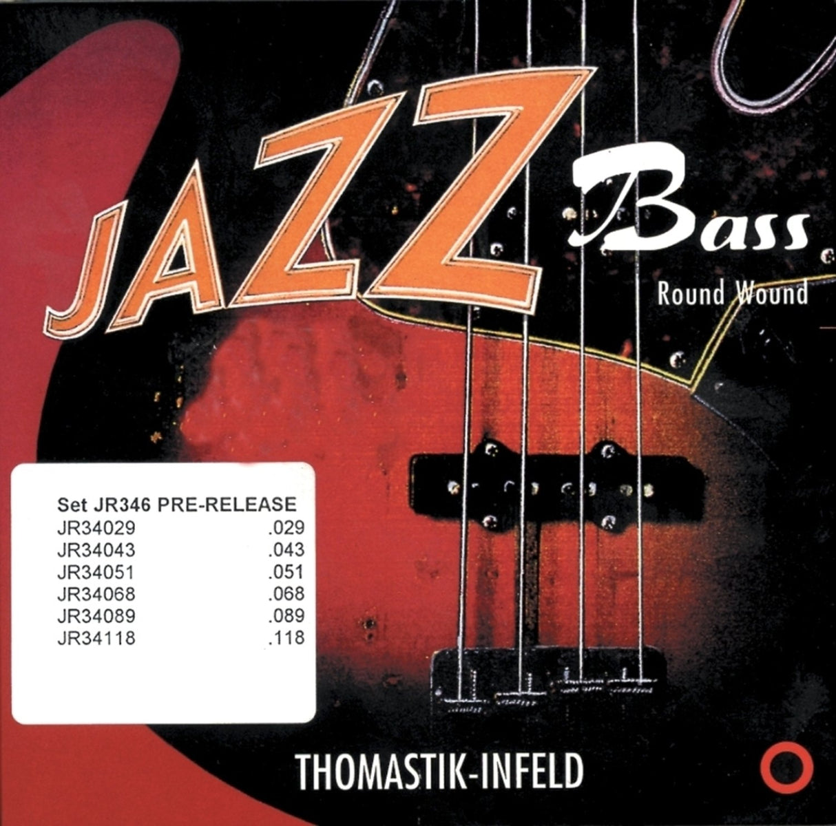 Thomastik-Infeld E-Bass Strings Jazz Bass series nickel round wound roundcore - 0.042 (JR32042)