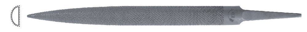 F.Dick raspfil, halvrund, 215 mm, hugning 6