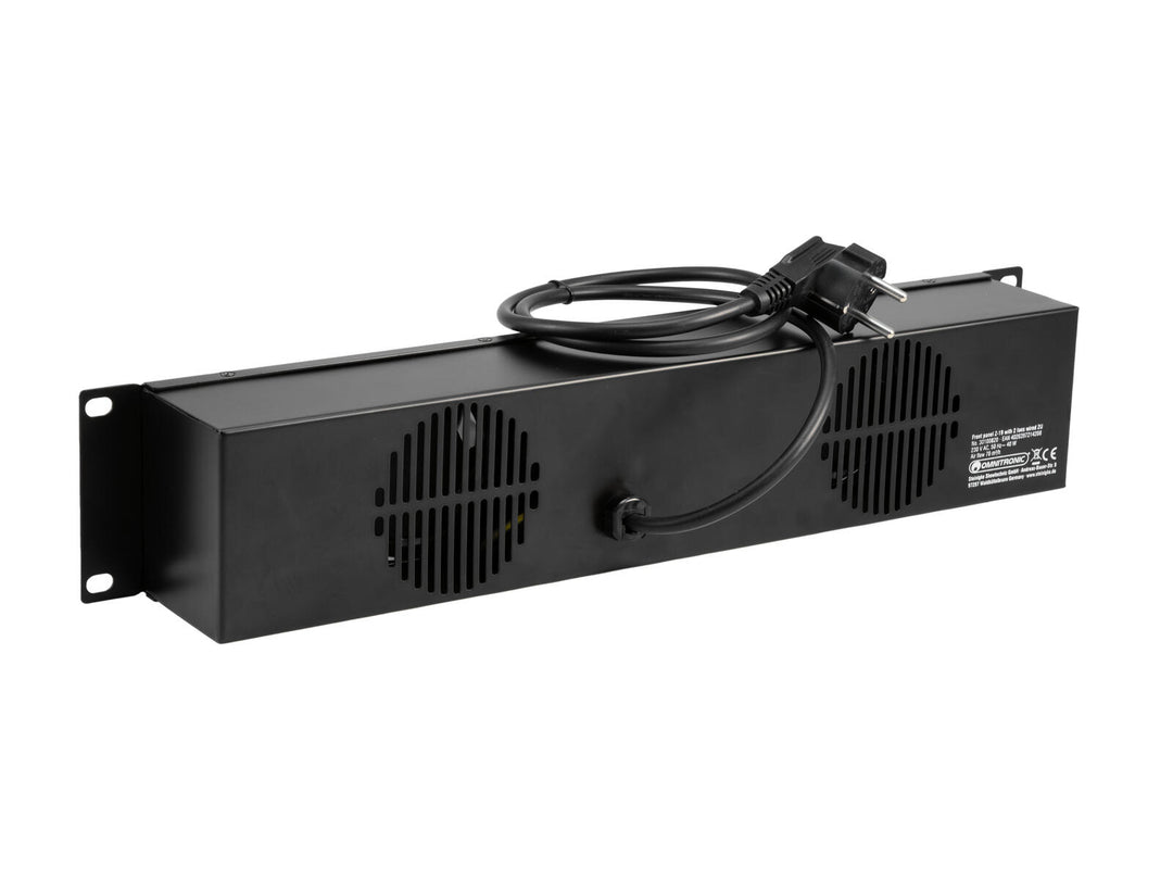OMNITRONIC Front Panel Z-19 with 2 Fans wired 2U