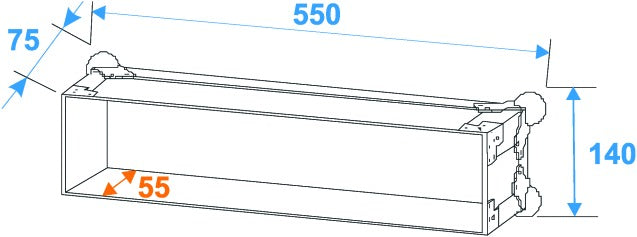 Roadinger Forstærker Rack Pro 2 Unit (45cm)