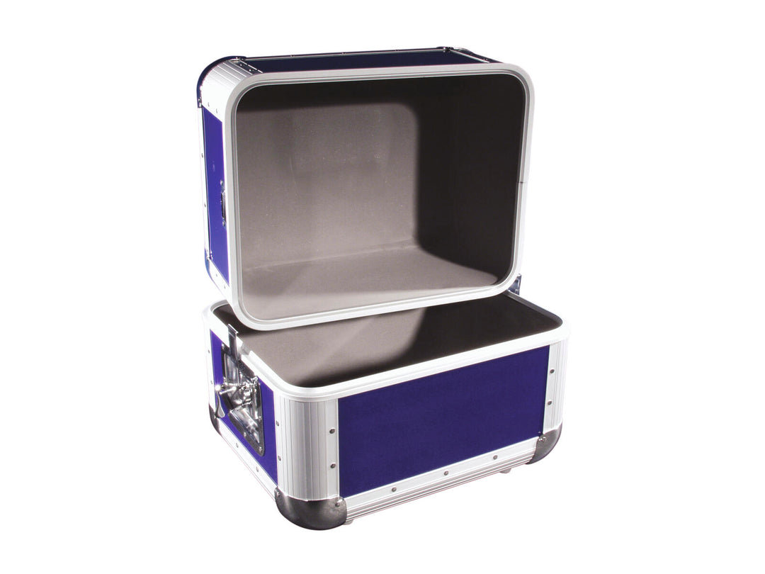 ROADINGER Record Case ALU 50/50, rounded, dark blue