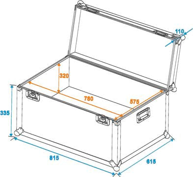 Eurolite Transport Flightcase (81 x 61 x 45cm)