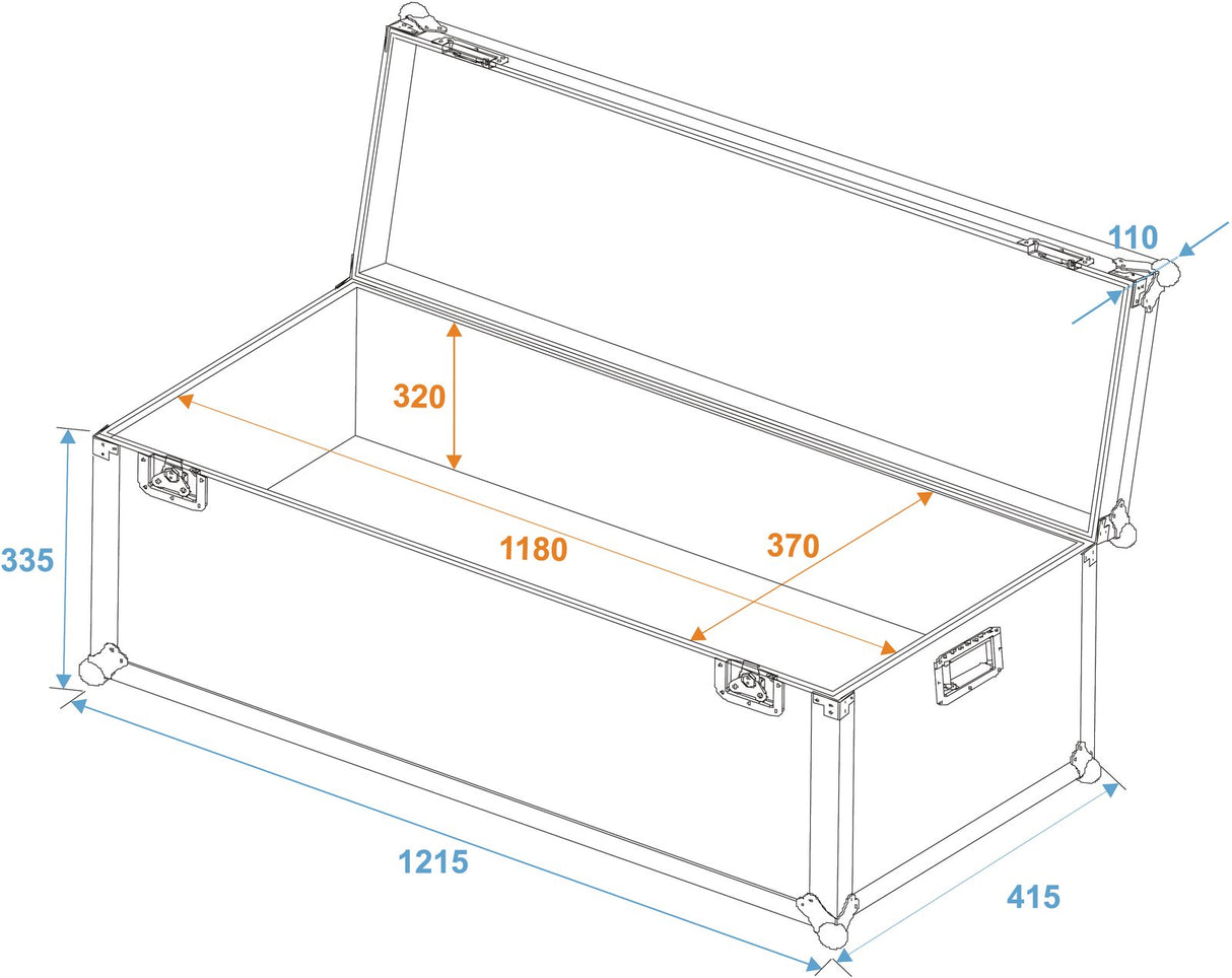 Eurolite Transport Flightcase (121,5 x 41,5 x 45,5cm)