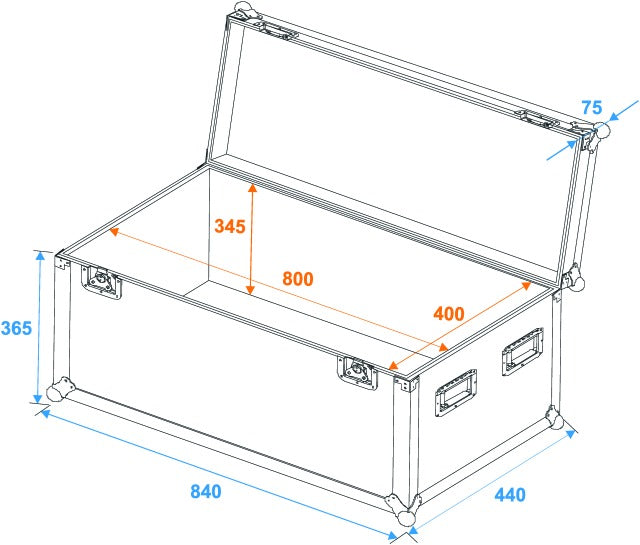 Eurolite Flightcase Pro (80 x 40 x 40cm)