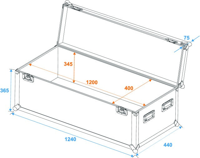 Eurolite Flightcase Pro (120 x 40 x 40cm)