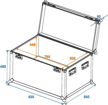 Eurolite Flightcase Pro (80 x 50 x 50cm)