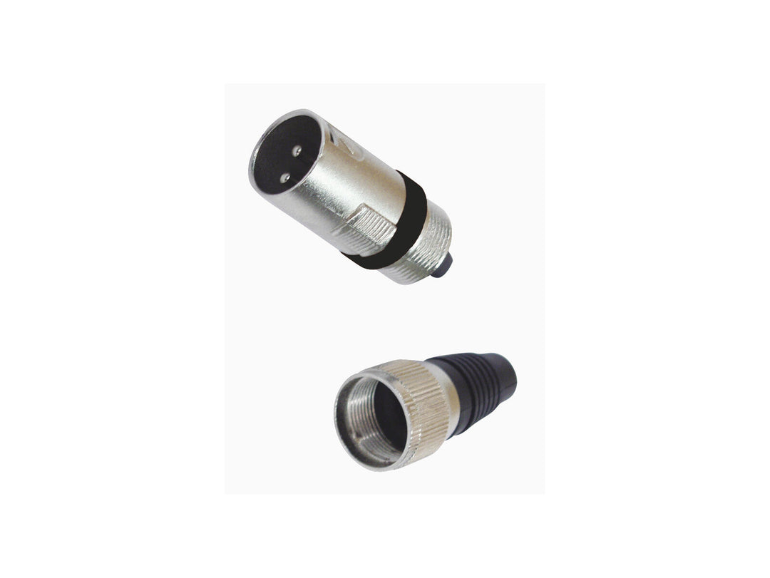 OMNITRONIC XLR plug 3-pin bk 10x