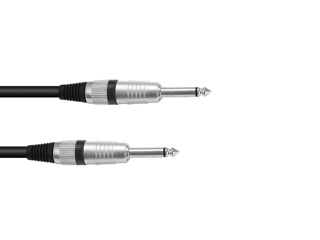 OMNITRONIC Jack Cable 6.3 mono 1m bk ROAD