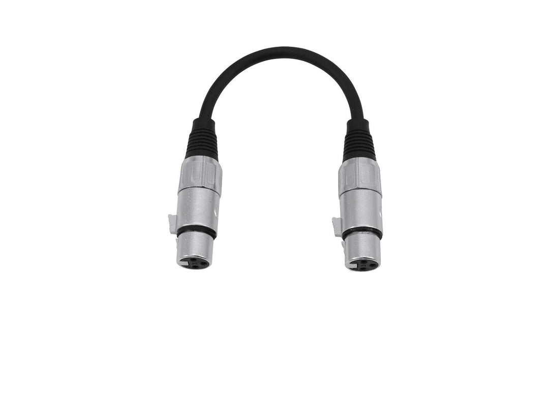 OMNITRONIC Adapter Cable XLR(F)/XLR(F) 0.2m bk