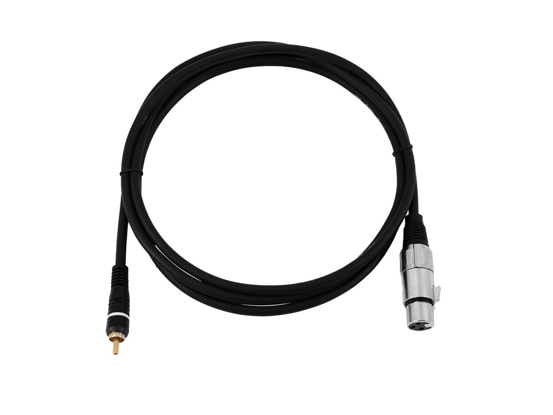 OMNITRONIC Adapter Cable RCA/XLR(F) 2m bk