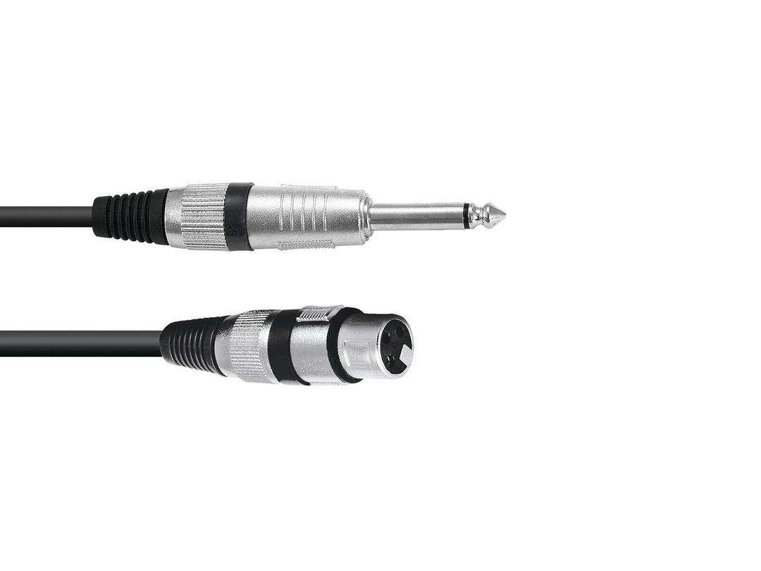 OMNITRONIC Adapter Cable XLR(F)/Jack mono 5m bk