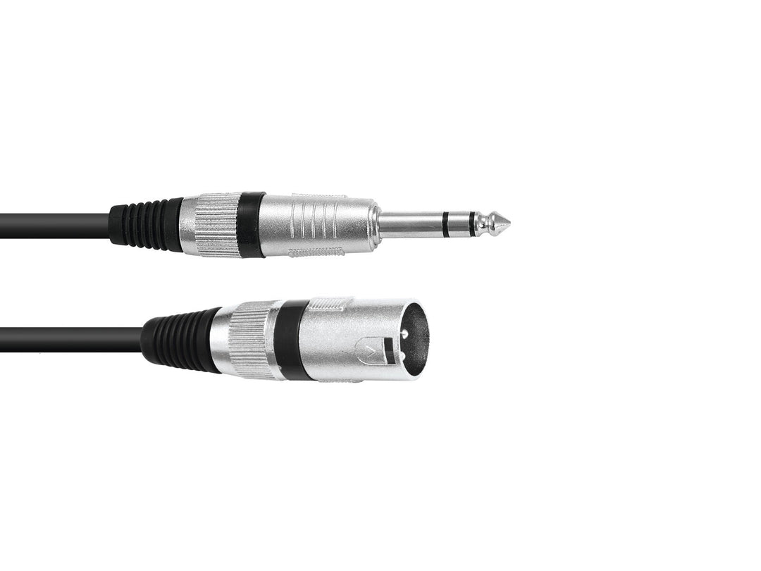 OMNITRONIC Adapter Cable XLR(M)/Jack stereo 0.9m bk
