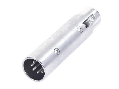 Adapter Audio Stik 3-polet XLR Hun til 5-polet XLR Han