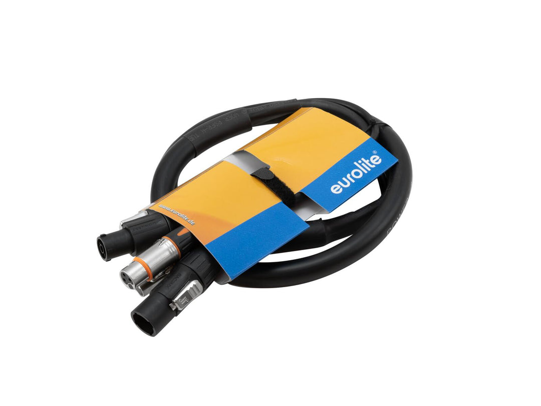 EUROLITE Combi Cable DT-2 DMX IP T-Con/3-pin XLR 5m