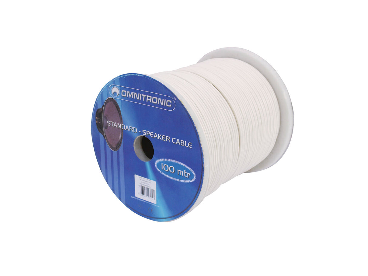 OMNITRONIC Speaker Cable 2x1.5 100m wh