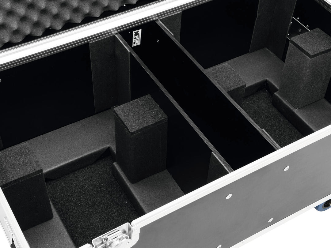 ROADINGER Flightcase 2x THA-250F with wheels