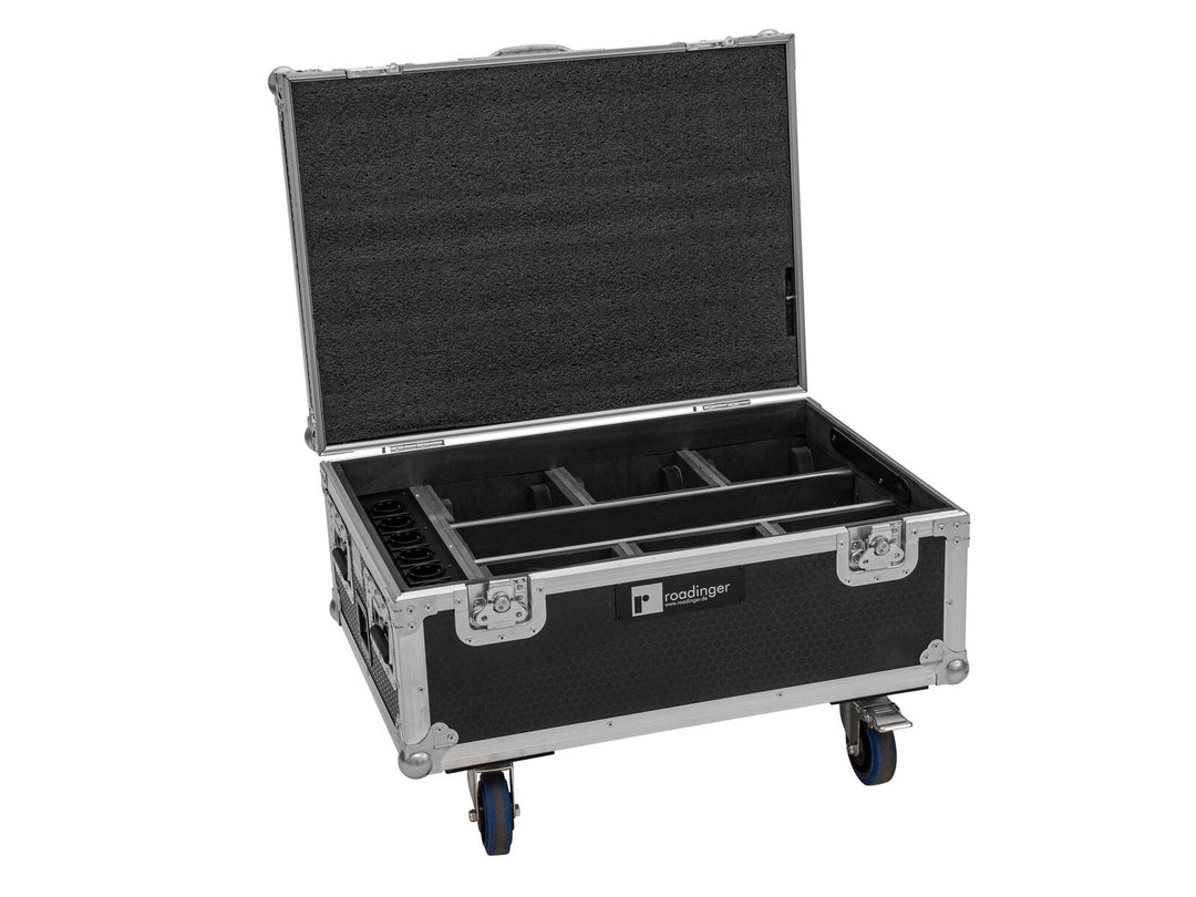 EUROLITE Set 6x AKKU IP TL-3 QCL + Case with wheels and charging function