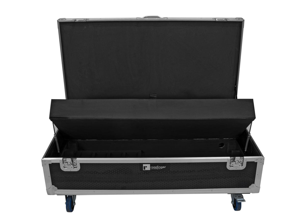 ROADINGER Flightcase 8x AKKU IP Pixel Tube 360° PRO CRMX with charging function and wheels