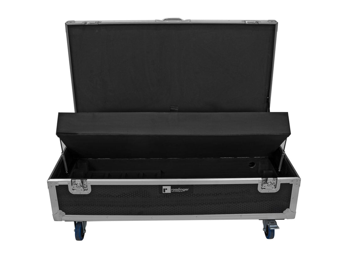 ROADINGER Flightcase 8x AKKU IP Pixel Tube 360° PRO CRMX with charging function and wheels
