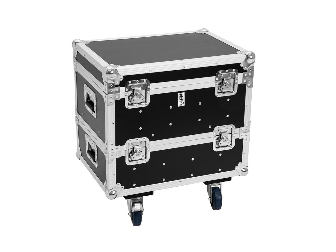ROADINGER Flightcase 8x IP PIX Strobe RGB CW+WW with wheels