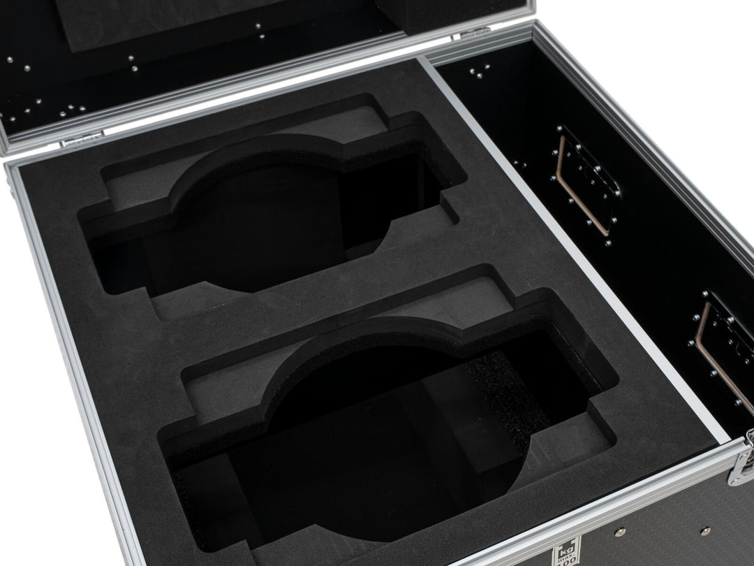 ROADINGER Flightcase PRO 2x IP TMH-W285 with wheels