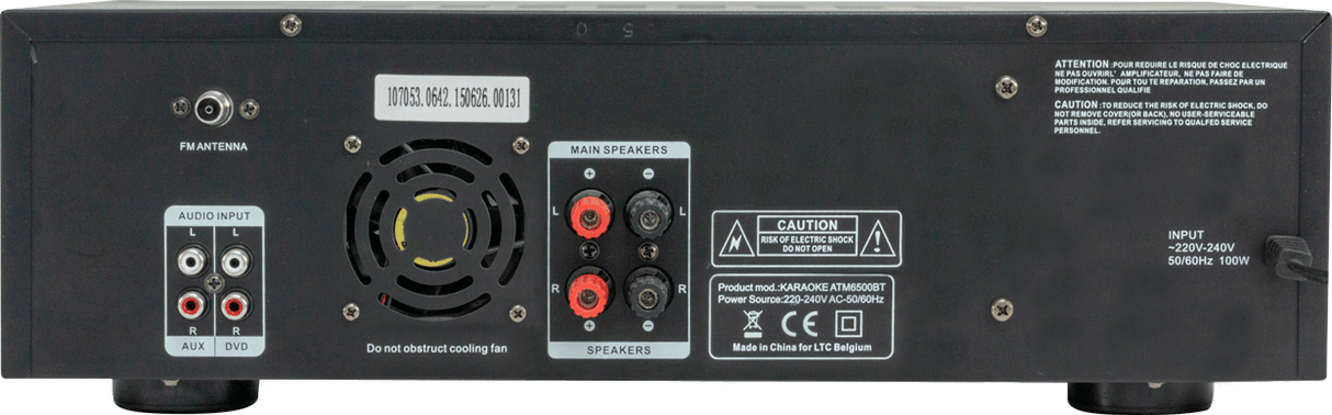 LTC ATM6500BT HI-FI Forstærker m. Bluetooth (2x50W)