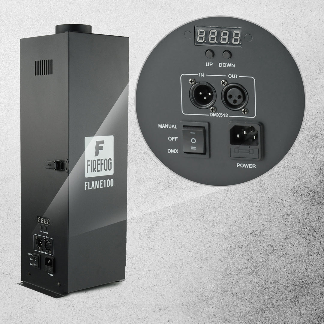 Firefog FLAME100 flammemaskine med DMX