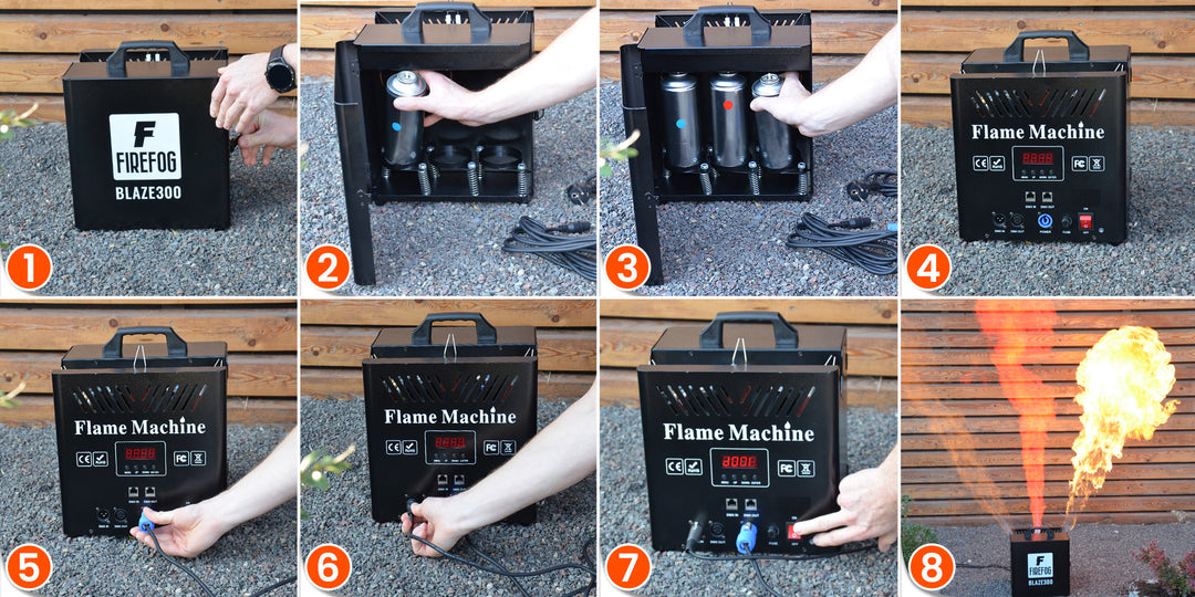 Firefog BLAZE300 flammemaskine med DMX