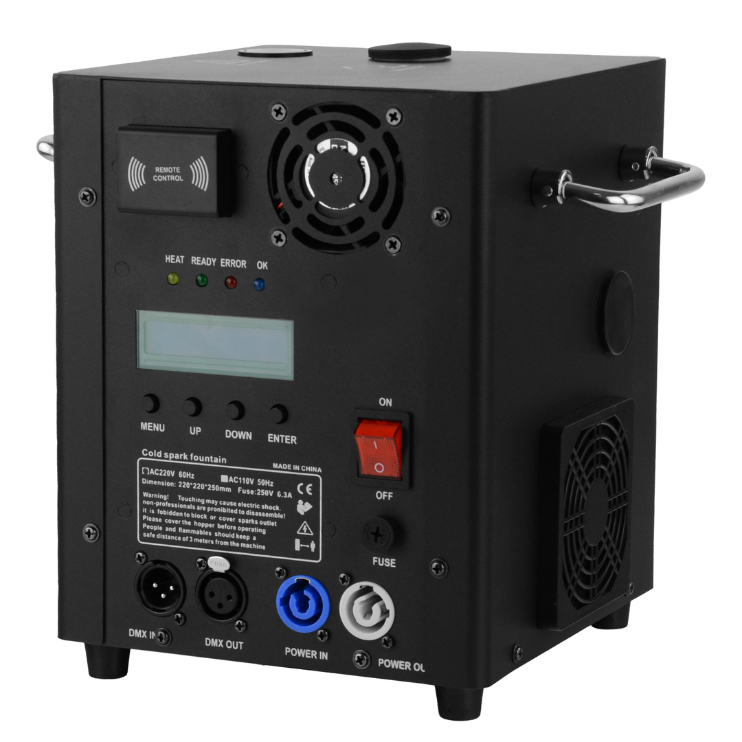 Firefog SPARK600 gnistmaskine med kolde gnister og DMX