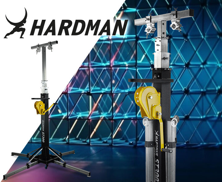 Hardman ST300 scenetårn med spil, 2 til 5,5 m, 300 kg