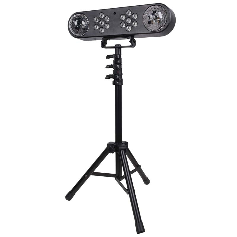 LIGHT4ME MAGIC BAR diskokugleeffekt LED PAR + stativ + fjernbetjening