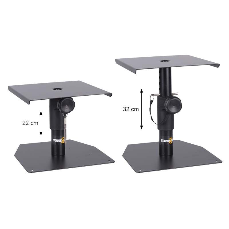Monitor Stands (2 stk.) Justerbare stativer til studie monitors
