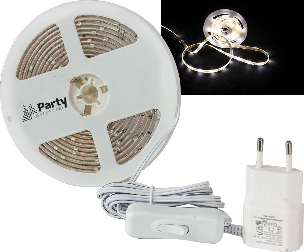 Party LED Strip (Hvid, 3m)