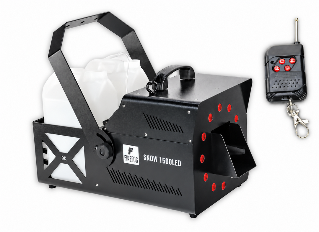 Firefog Snow 1500LED snemaskine 1500 W med RGB LED og DMX
