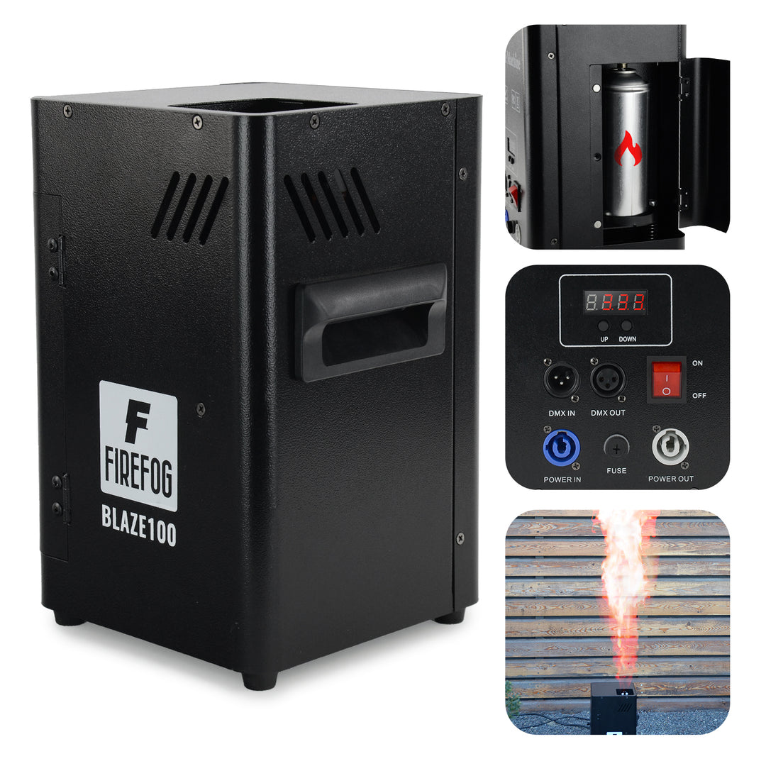 Firefog BLAZE100 flammemaskine 200 W med DMX