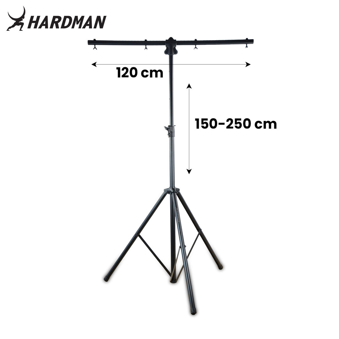 Hardman HLS2 lysstativ med T-bar, 2,5 m, 70 kg, sort
