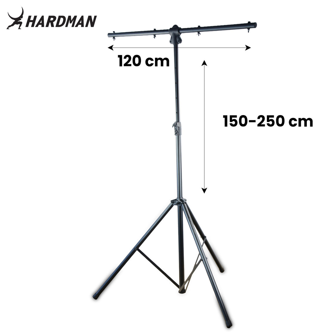 Hardman HLS3 lysstativ med T-bar og automatisk stift, 2,5m