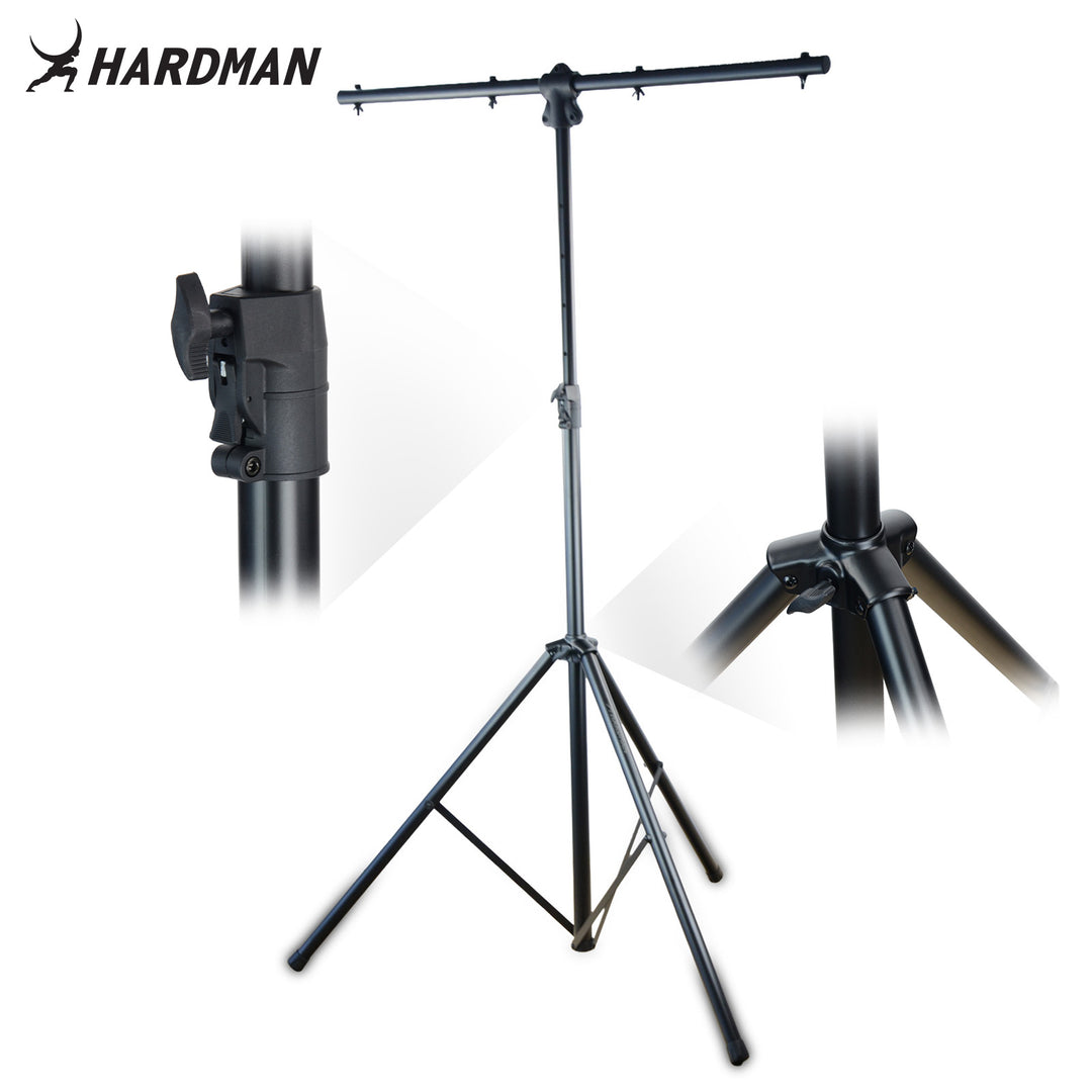 Hardman HLS3 lysstativ med T-bar og automatisk stift, 2,5m